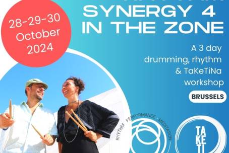 Rhythm Synergy 4 +  Drumming, Rhythm + TaKeTiNa workshop